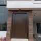 Porta em ACM com puxador cava