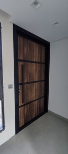 Porta em ACM Rústica