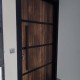 Porta em ACM Rústica